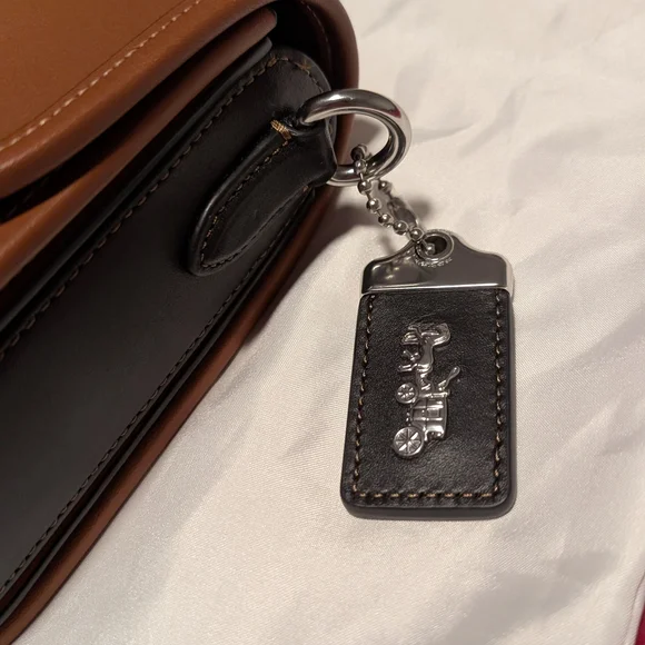 Coach Rogue Top Handle in Colorblock - Burnished Amber - Picture 4 of 10